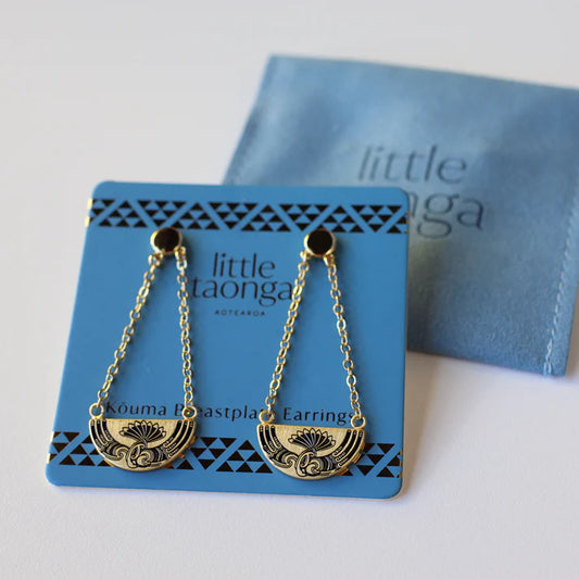 Huia Breastplate Earrings - Gold - Isla-Maree
