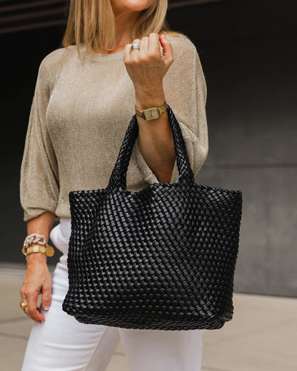 Louenhide Cruiser Woven Tote Bag - Black