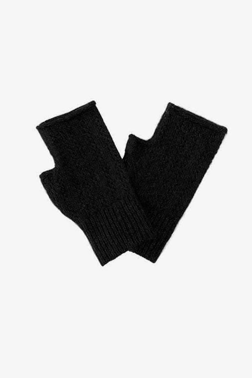 Florence Fingerless Gloves - Black