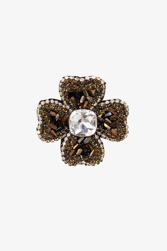 Antler Coffee Poppy Brooch