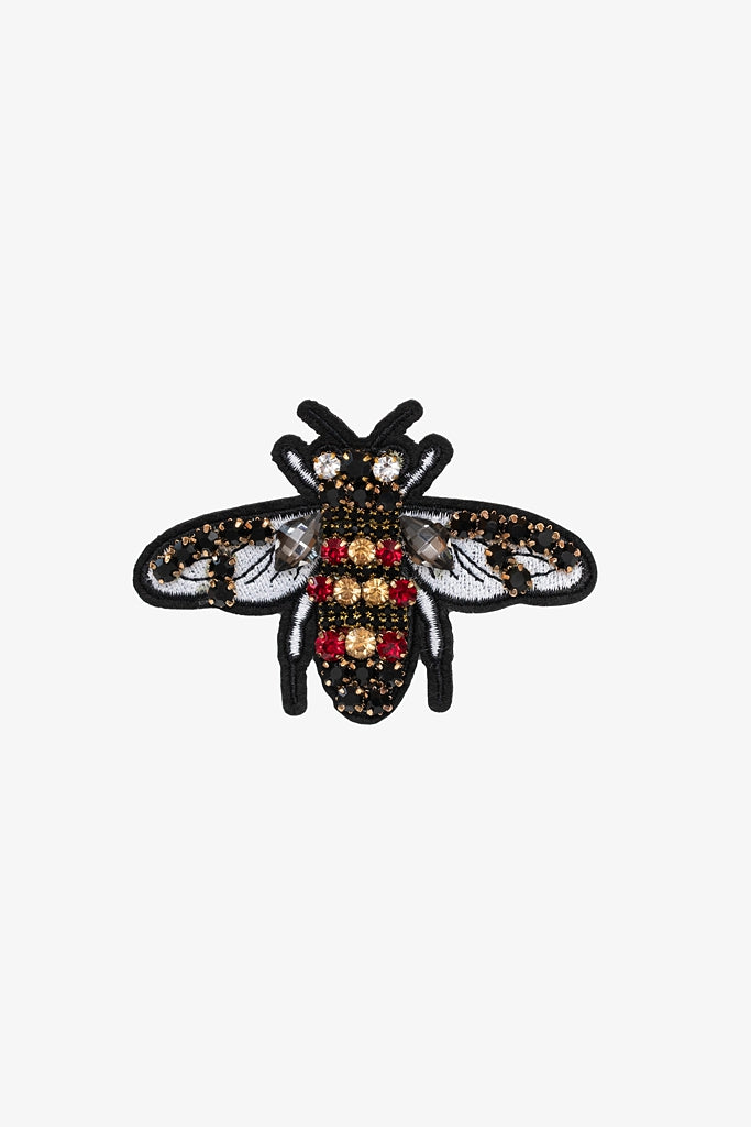 Antler Ruby Bee - Brooch