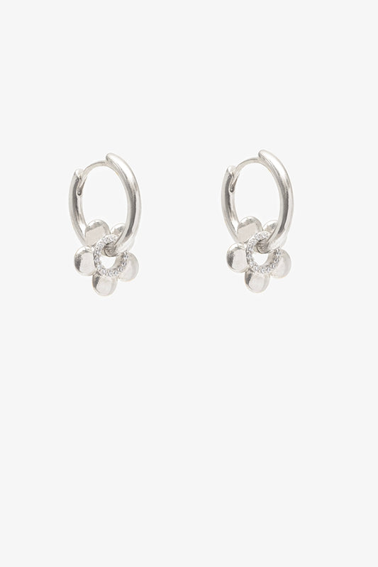 Antler Daisy Huggie - Silver - Isla-Maree