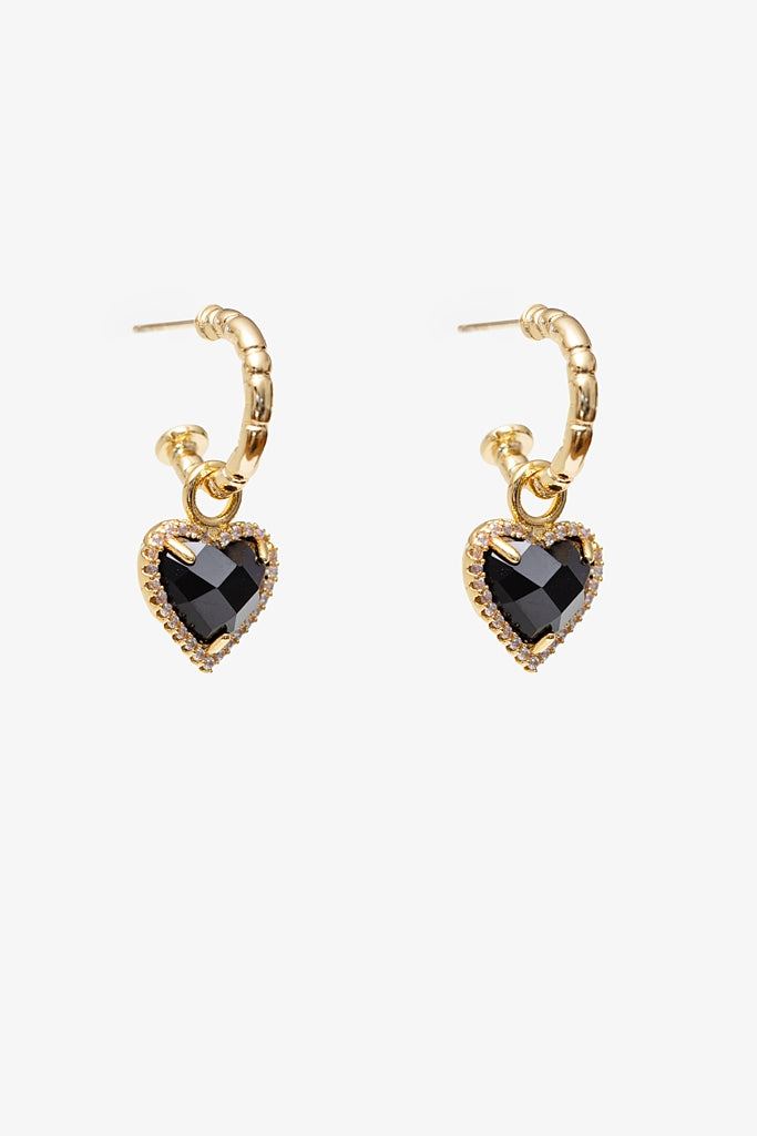 Antler Twilight Heart Earring