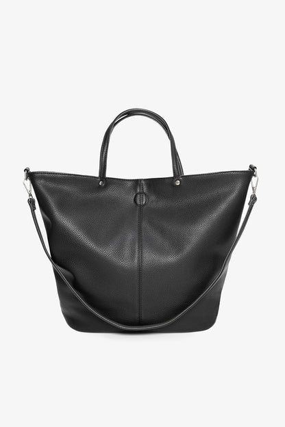 Hartley Reversible Tote - Black and Silver - Isla-Maree
