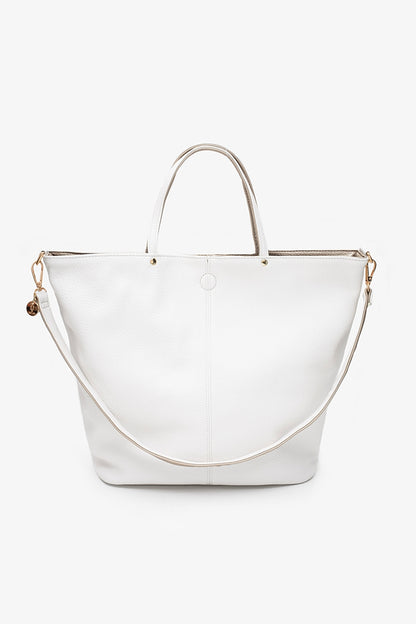 Hartley Reversible Tote - Bone & Gold