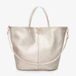 Hartley Reversible Tote - Bone & Gold