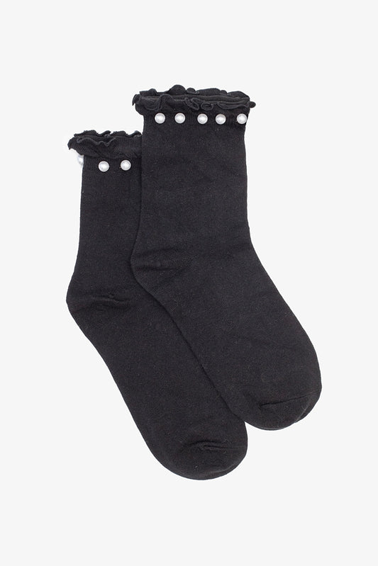 Black Pearl Top Sock - Isla-Maree
