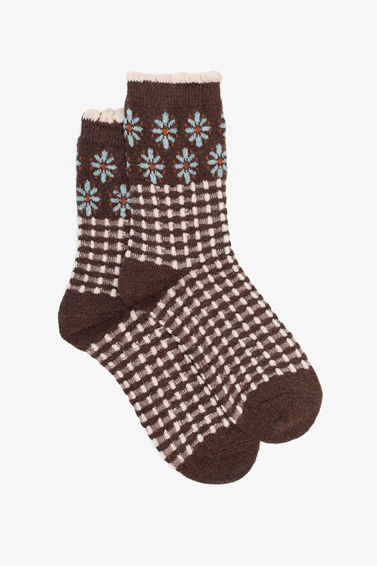 Woodland Check Sock - Isla-Maree