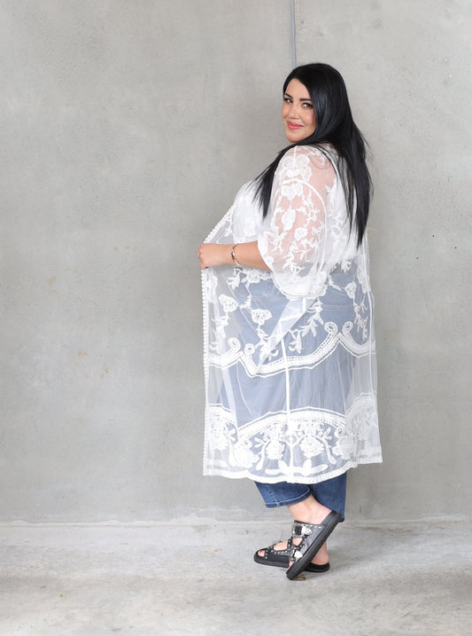 Bella Donna Kimono - Ivory