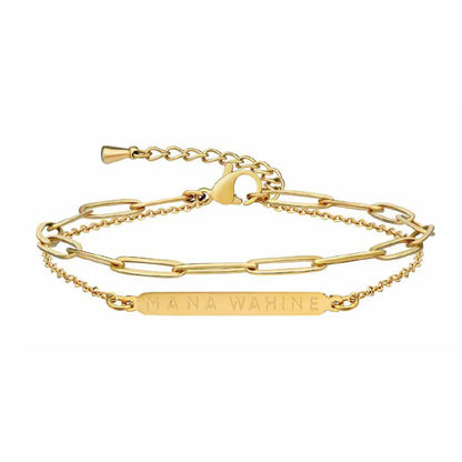 Mana Wahine Double Chain Bracelet