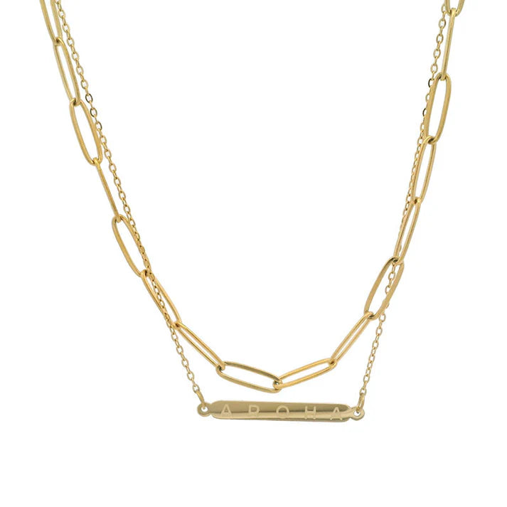 Aroha Double Chain Necklace - Isla-Maree