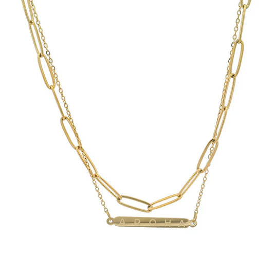 Aroha Double Chain Necklace - Isla-Maree