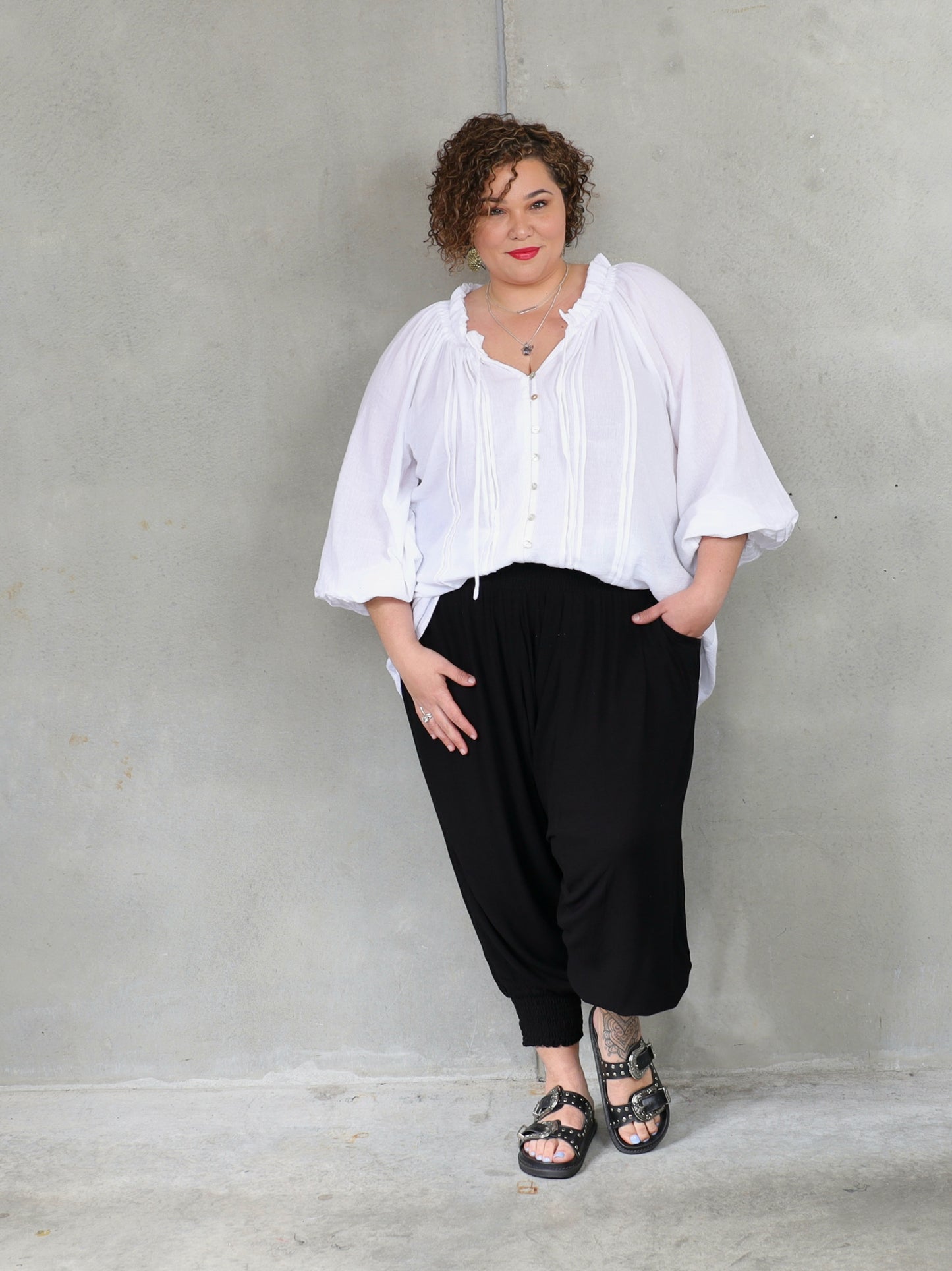 Farrah Blouse - White