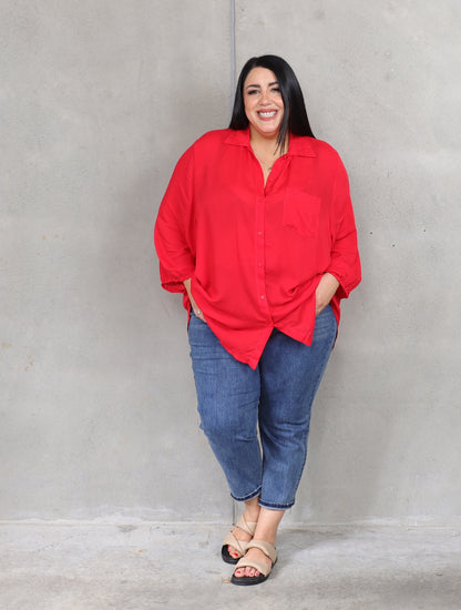 Haven Shirt - Cherry