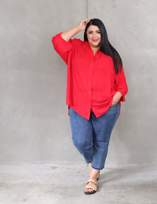 Haven Shirt - Cherry