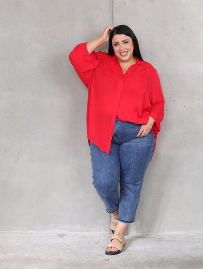 Haven Shirt - Cherry