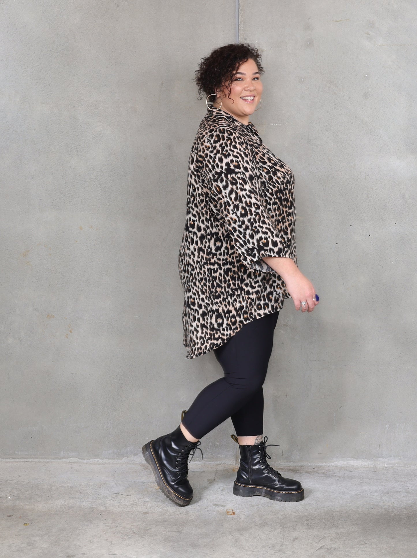 Haven Shirt - Jungle - Animal Print - Plus Size - Isla-Maree