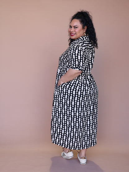 Valerie Dress - Black Diamonds