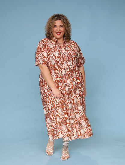 Valerie Dress - Beach Vacay Tan
