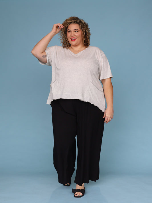 Slouch Tee - Grey Marle
