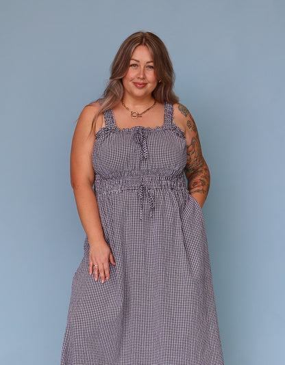 Trinity Dress - Micro Gingham
