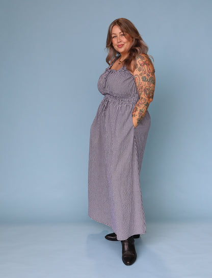 Trinity Dress - Micro Gingham
