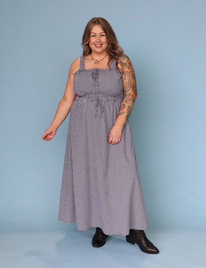 Trinity Dress - Micro Gingham