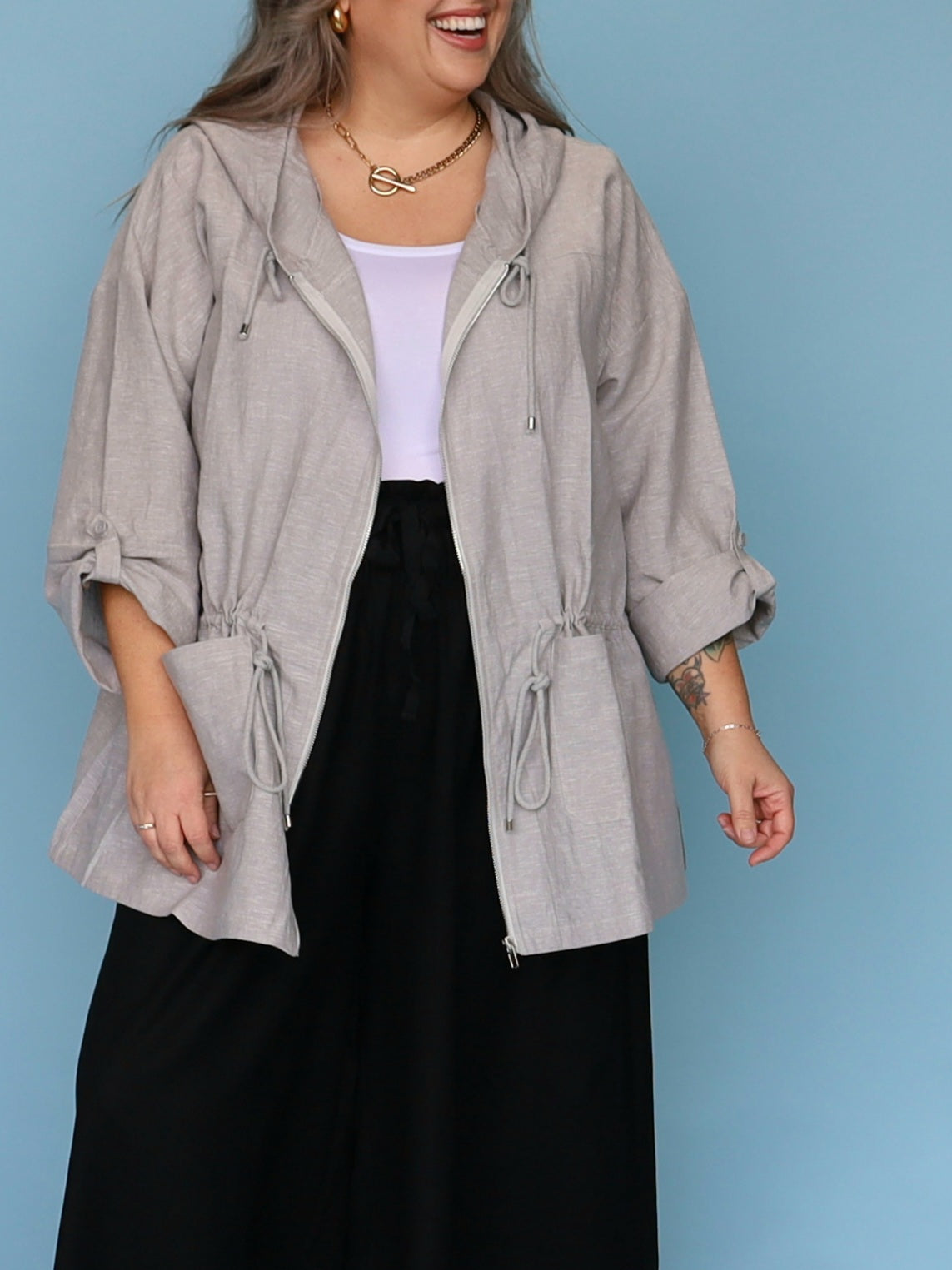 Milan Anorak - Grey Marle