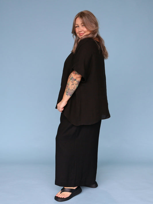 Monaco Box Top - Black