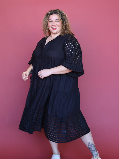 Laura Midi Dress - Black