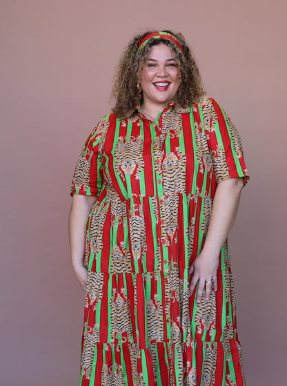 Jacquie Dress - Luxe Tibetan Tiger