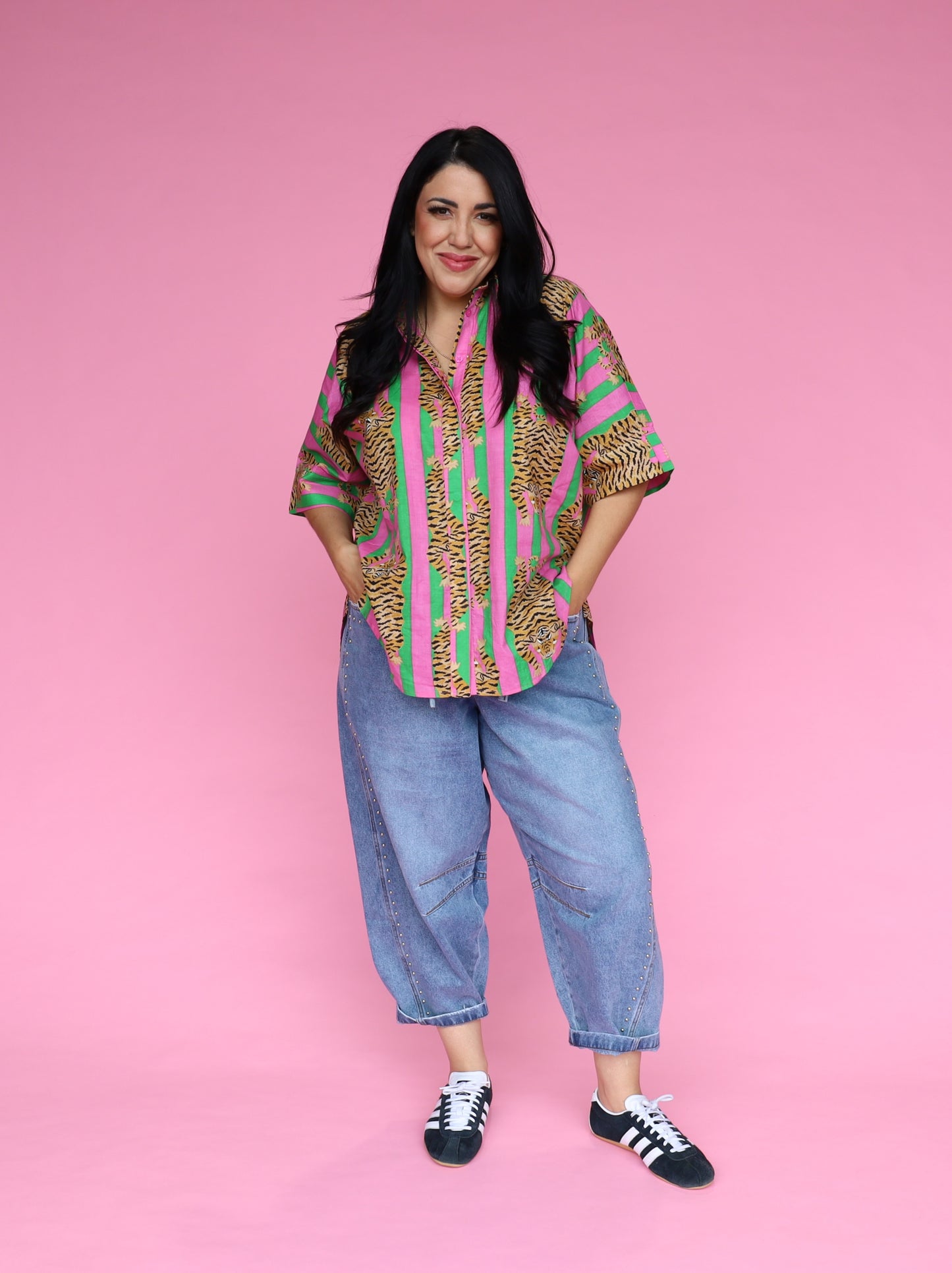 St Tropez Shirt - Sorbet Tibetan Tiger