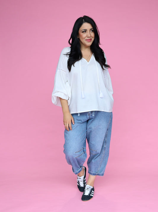 Sara Blouse - Vanilla