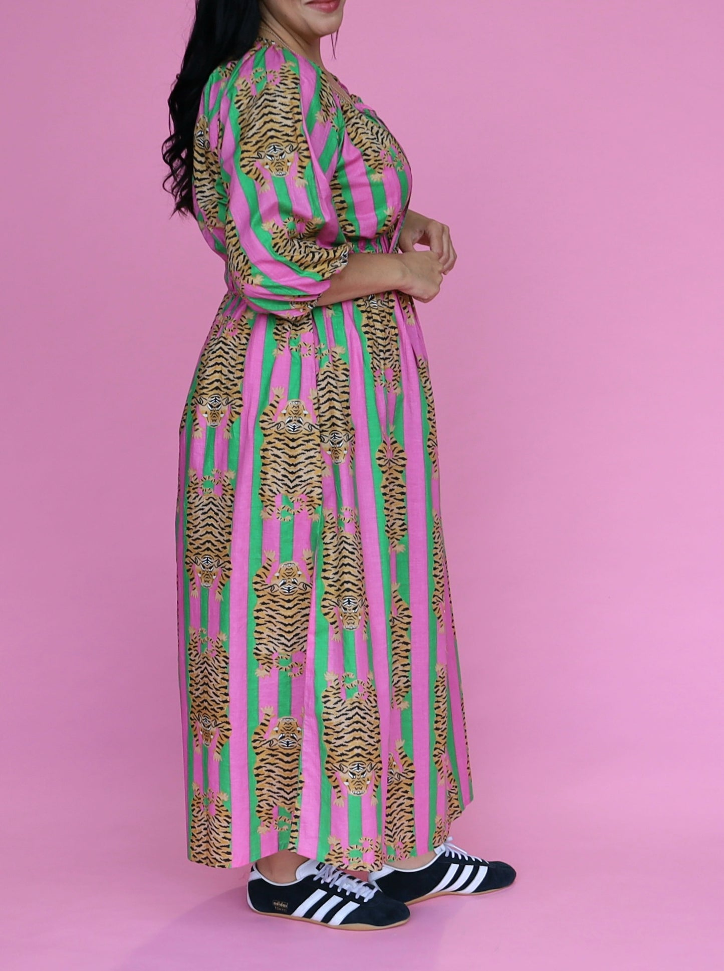 Peyton Dress - Sorbet Tibetan Tiger