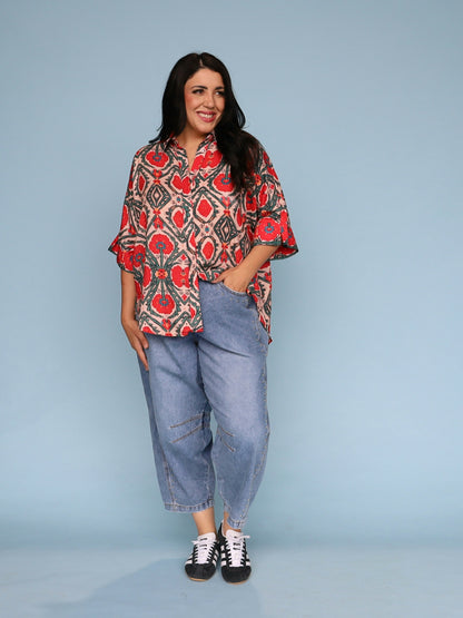 St Tropez Shirt - Pomegranate