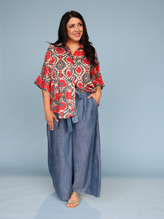 St Tropez Shirt - Pomegranate