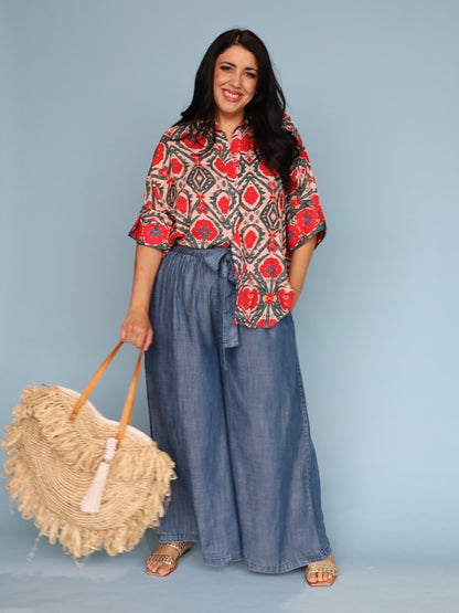 St Tropez Shirt - Pomegranate