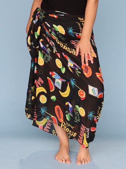 Cabana Sarong - Black