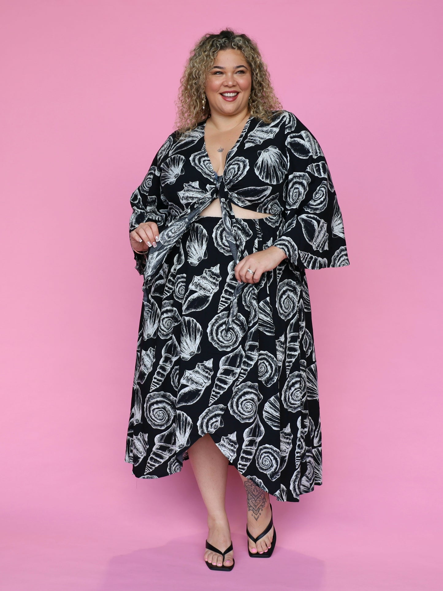 Joplin Maxi - Black Seashells