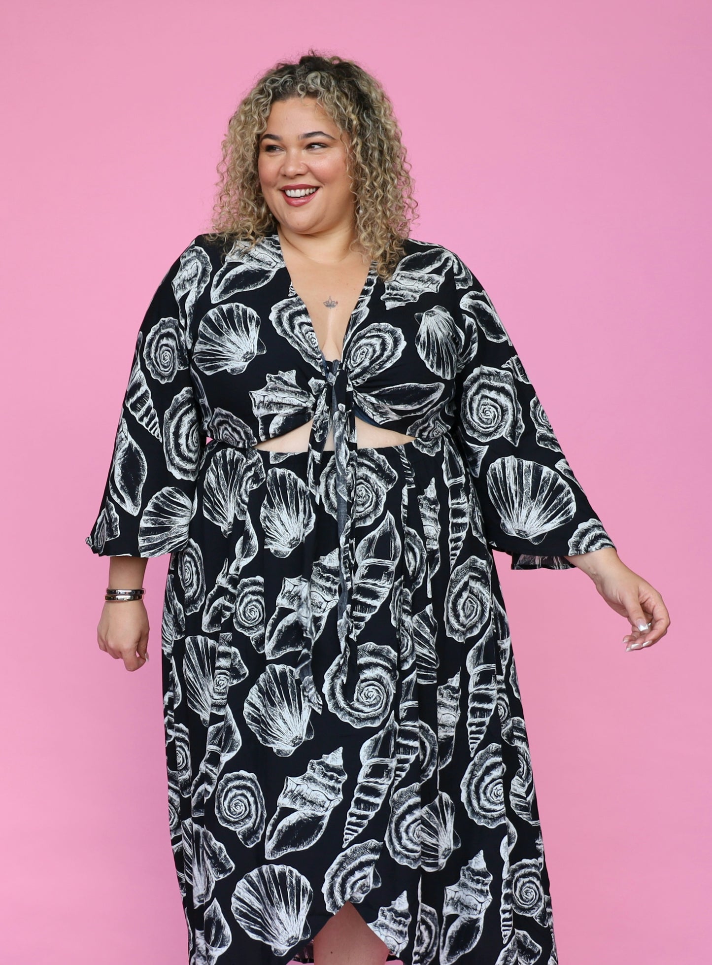 Joplin Maxi - Black Seashells