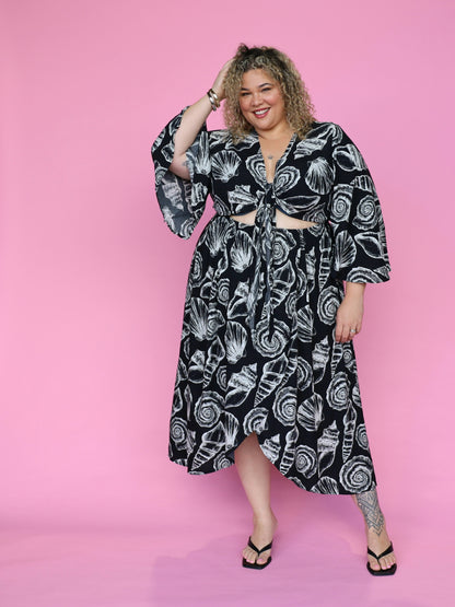 Joplin Maxi - Black Seashells
