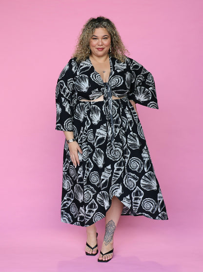 Joplin Maxi - Black Seashells