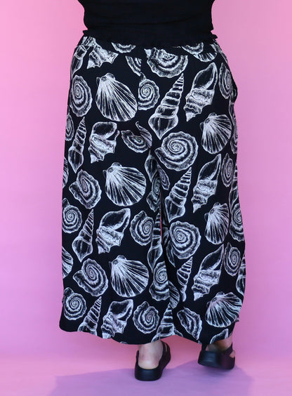 Resort Pant - Black Seashells