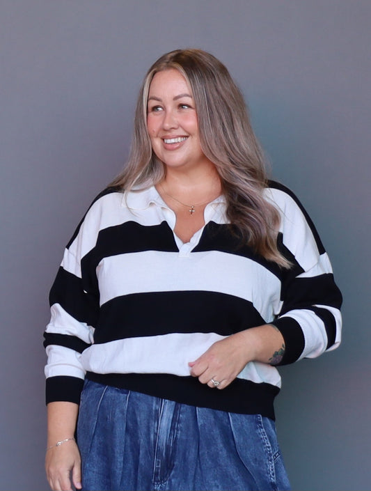 Lauren Knitted Polo - Ivory - Isla-Maree