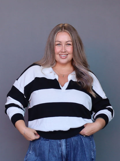 Lauren Knitted Polo - Ivory - Isla-Maree