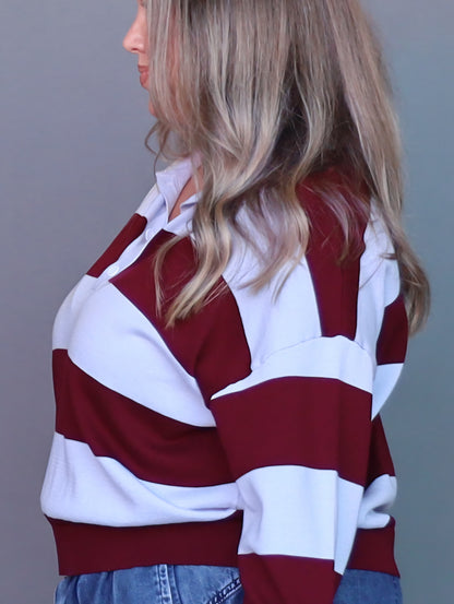 Lauren Knitted Polo - Sky - Isla-Maree