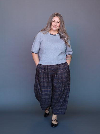 Polly Top - Grey Marle