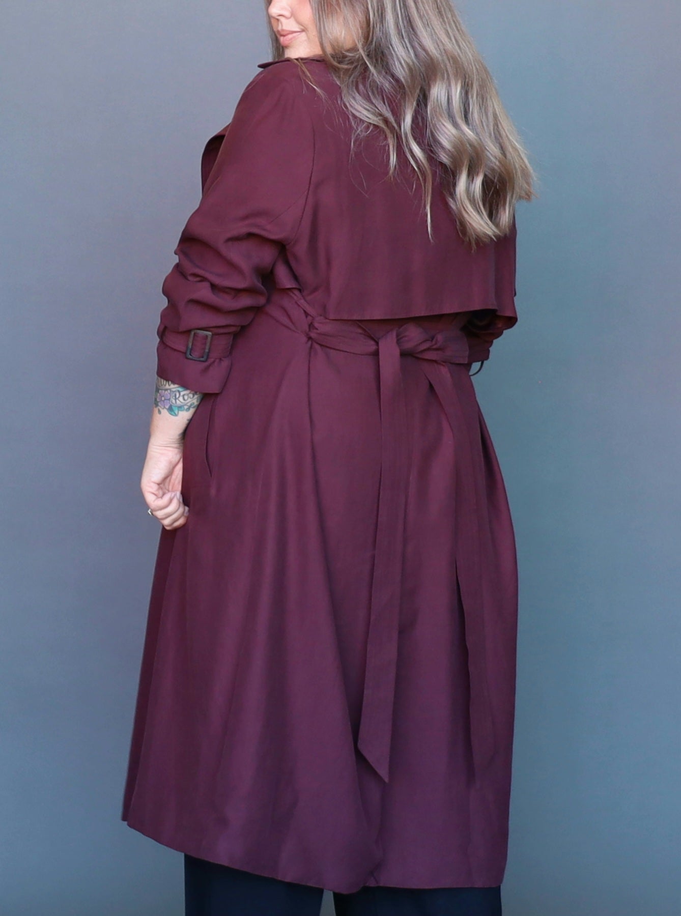 London Calling Trench - Merlot - Isla-Maree