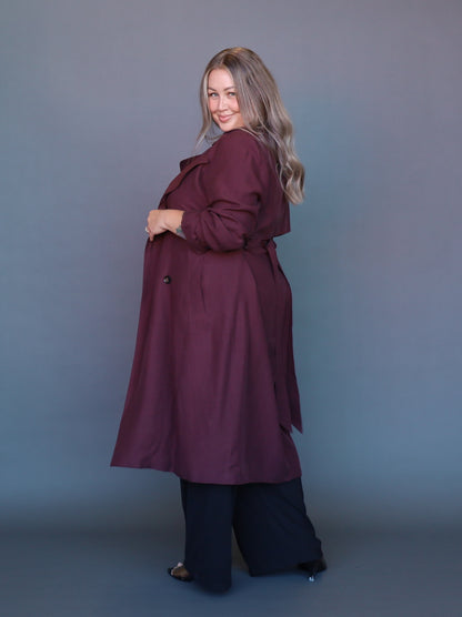 London Calling Trench - Merlot - Isla-Maree