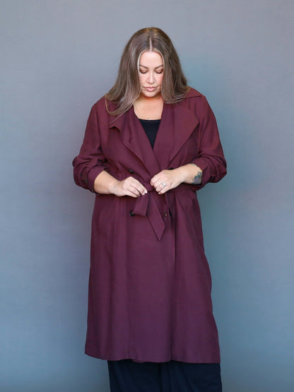 London Calling Trench - Merlot - Isla-Maree